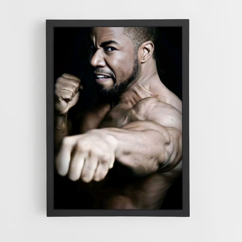 Poster Muscle & Force – affiche Karaté (vue 2)